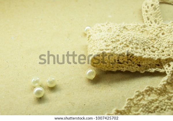 Lace Pearls Decorating Openings Stock Photo Edit Now 1007425702