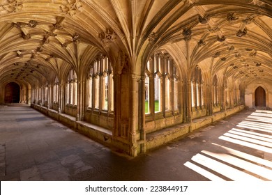 Lacock Abbey Interior Cloisters England - Powered by Shutterstock