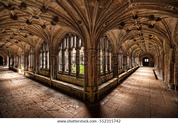 Lacock Uk March 4 2012 Cloisters Stock Photo Edit Now 552315742