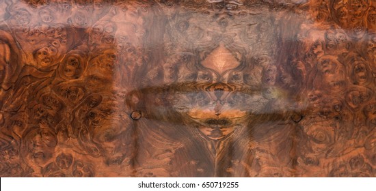 Lacquered Wood Background, Polished Wood Surface, Hardwood