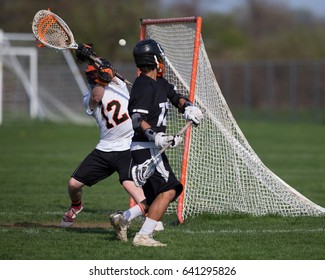 Lacrosse Action Goal Scored