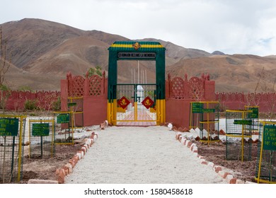 Ladakh, India - Jul 14 2019 - Rezang La War Memorial In Ladakh, India. Memorial Of 114 Indian Soldier Of 13 Kumaon Regiment Who Fought To Against Hordes Of Chinese Invader On 18 Nov 1962.