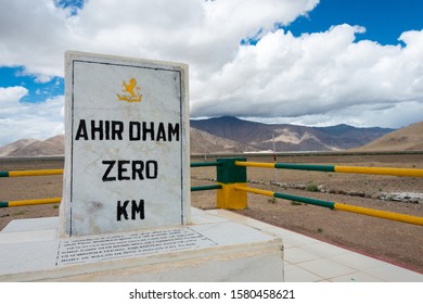 Ladakh, India - Jul 14 2019 - Rezang La War Memorial In Ladakh, India. Memorial Of 114 Indian Soldier Of 13 Kumaon Regiment Who Fought To Against Hordes Of Chinese Invader On 18 Nov 1962.