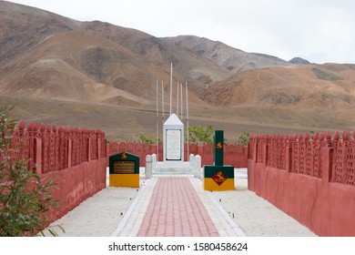 Ladakh, India - Jul 14 2019 - Rezang La War Memorial In Ladakh, India. Memorial Of 114 Indian Soldier Of 13 Kumaon Regiment Who Fought To Against Hordes Of Chinese Invader On 18 Nov 1962.