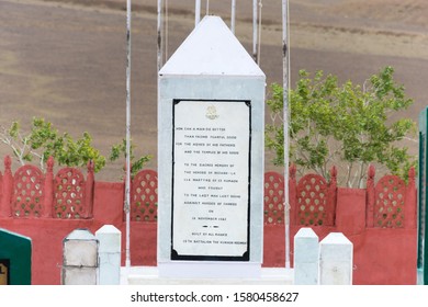 Ladakh, India - Jul 14 2019 - Rezang La War Memorial In Ladakh, India. Memorial Of 114 Indian Soldier Of 13 Kumaon Regiment Who Fought To Against Hordes Of Chinese Invader On 18 Nov 1962.