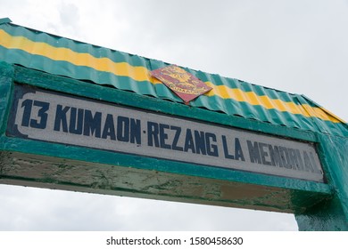 Ladakh, India - Jul 14 2019 - Rezang La War Memorial In Ladakh, India. Memorial Of 114 Indian Soldier Of 13 Kumaon Regiment Who Fought To Against Hordes Of Chinese Invader On 18 Nov 1962.