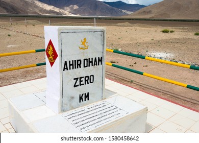 Ladakh, India - Jul 14 2019 - Rezang La War Memorial In Ladakh, India. Memorial Of 114 Indian Soldier Of 13 Kumaon Regiment Who Fought To Against Hordes Of Chinese Invader On 18 Nov 1962.