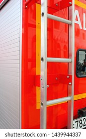 A Ladder Aboard A Fire Truck