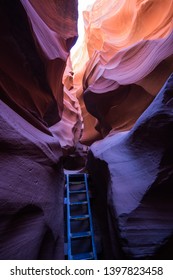 Ladder In Antelope Canyon, AZ