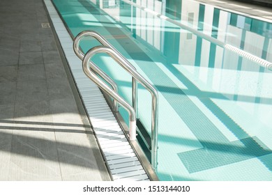 Ladder Into Indoor Lap Pool, Luxury Apartments