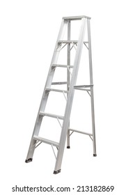 Ladder isolated . - Shutterstock ID 213182869