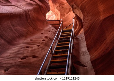 Ladder In Lower Antelope Canyon