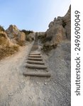 Ladder at the notch trail - Badlands National Park