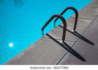 Ladder To A Pool In Palm Springs, California