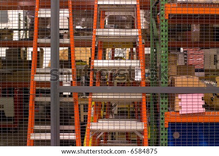 ladders in cage
