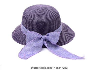 A Ladies Hat On White Background