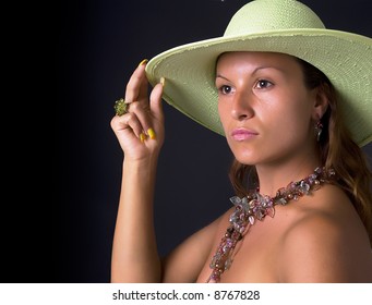 Lady In Big Hat