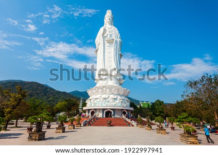 Lady Buddha statue at the Linh Ung Pagoda in Danang city in Vietnam