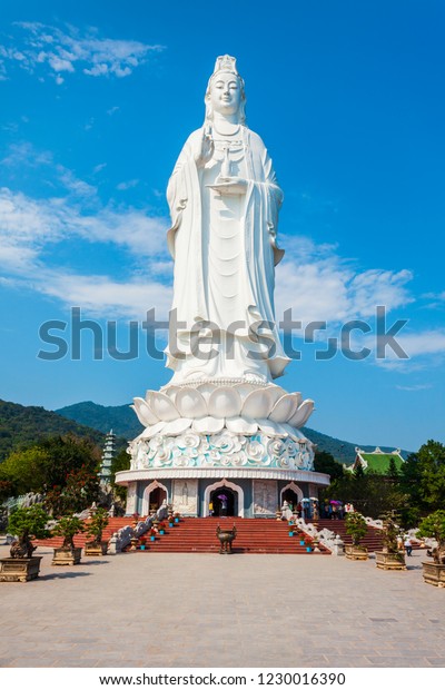 Lady Buddha Statue Linh Ung Pagoda Stock Photo (Edit Now) 1230016390