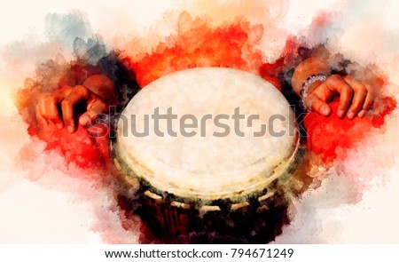 Similar – Image, Stock Photo Sound painting | soft tones of the violin