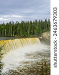 Lady Evelyn Falls, on the Kakisa River, one of the scenic stops on the Waterfalls Route in Canada