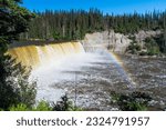 Lady Evelyn Falls with Rainbow, NT, Canada