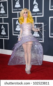 Lady Gaga At The 52nd Annual Grammy Awards - Arrivals, Staples Center, Los Angeles, CA. 01-31-10