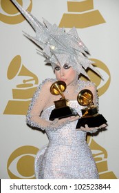 Lady Gaga At The 52nd Annual Grammy Awards, Press Room, Staples Center, Los Angeles, CA. 01-31-10