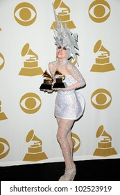 Lady Gaga At The 52nd Annual Grammy Awards, Press Room, Staples Center, Los Angeles, CA. 01-31-10