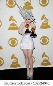 Lady Gaga At The 52nd Annual Grammy Awards, Press Room, Staples Center, Los Angeles, CA. 01-31-10