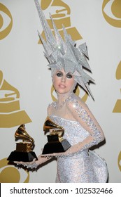 Lady Gaga At The 52nd Annual Grammy Awards, Press Room, Staples Center, Los Angeles, CA. 01-31-10