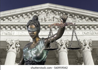 Lady Justice Against The Supreme Court Of U.S.