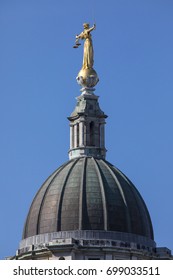 The Lady Justice Statue At The Old Bailey, Central Criminal Court In Central London, UK.