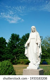 Lady Mary Statue At Saint Thomas The Apostle Catholic Church Millis MA USA