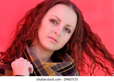 Lady in red