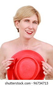 Lady with a red hat
