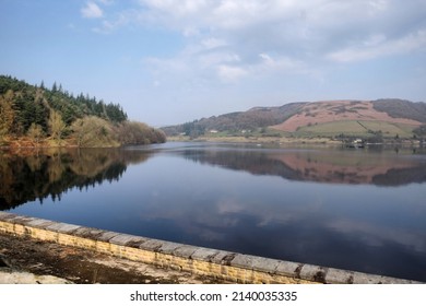 Ladybower Reservoir Dam, In The Dark Peak Of The Peak District, Derbyshire, UK