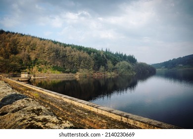 Ladybower Reservoir Dam In The Dark Peak Of The Peak District, Derbyshire, UK