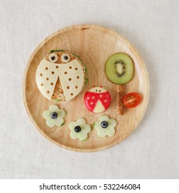 Ladybug Ladybird Healthy Lunch, Fun Food Art For Kids