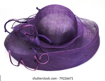 Lady's Hat Isolated On A White Background