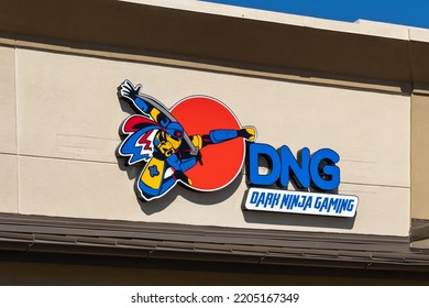 Lafayette, LA, USA - February 13, 2022: A Dark Ninja Gaming Store In Lafayette, LA, USA. Dark Ninja Gaming Is A Retail Shop For Trading Card Games, Board Games, Apparel, Toy Collectibles And Backpacks