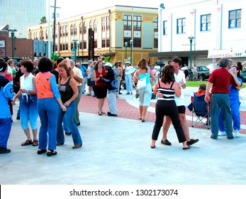 Lafayette, Louisiana, USA, Downtown Alive! Dancing To The Music Of Corey Ledet And The Zydeco Band, June 11, 2004