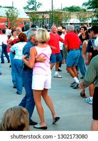 Lafayette, Louisiana, USA, Downtown Alive! Dancing To The Music Of Corey Ledet And The Zydeco Band, June 11, 2004