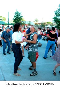 Lafayette, Louisiana, USA, Downtown Alive! Dancing To The Music Of Corey Ledet And The Zydeco Band, June 11, 2004