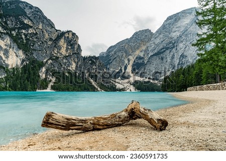 
Lago di Braies or Pragser Wildsee is a small lake ringed by dramatic, pine-fringed Dolomite foothills, with restaurants 