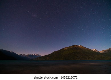 lago puelo national park at night, astrophotography - Powered by Shutterstock