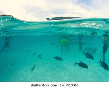 Lagoon Beach Moorea Sister Island Tahiti Stock Photo 1907313046 ...