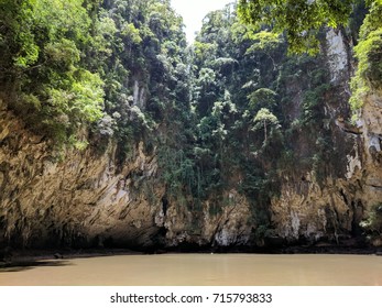 Lagoon with some caverns.