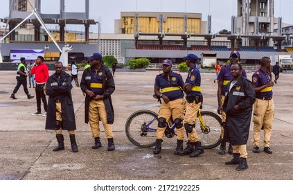 Lagos Neighborhood Safety Corps (LNSC) Spotted During At Tafawa Balewa Square In Lagos, NIGERIA, On June 11, 2022.