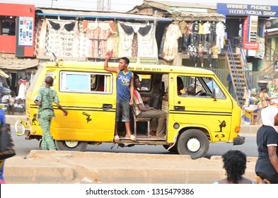 Lagos Yellow Bus. Ogun Nigeria, 30th December 2018 